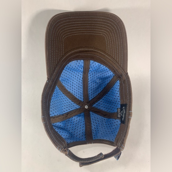 CALLAWAY GOLF Adjustable Brown/Blue Golf Hat Cap - Picture 5 of 7